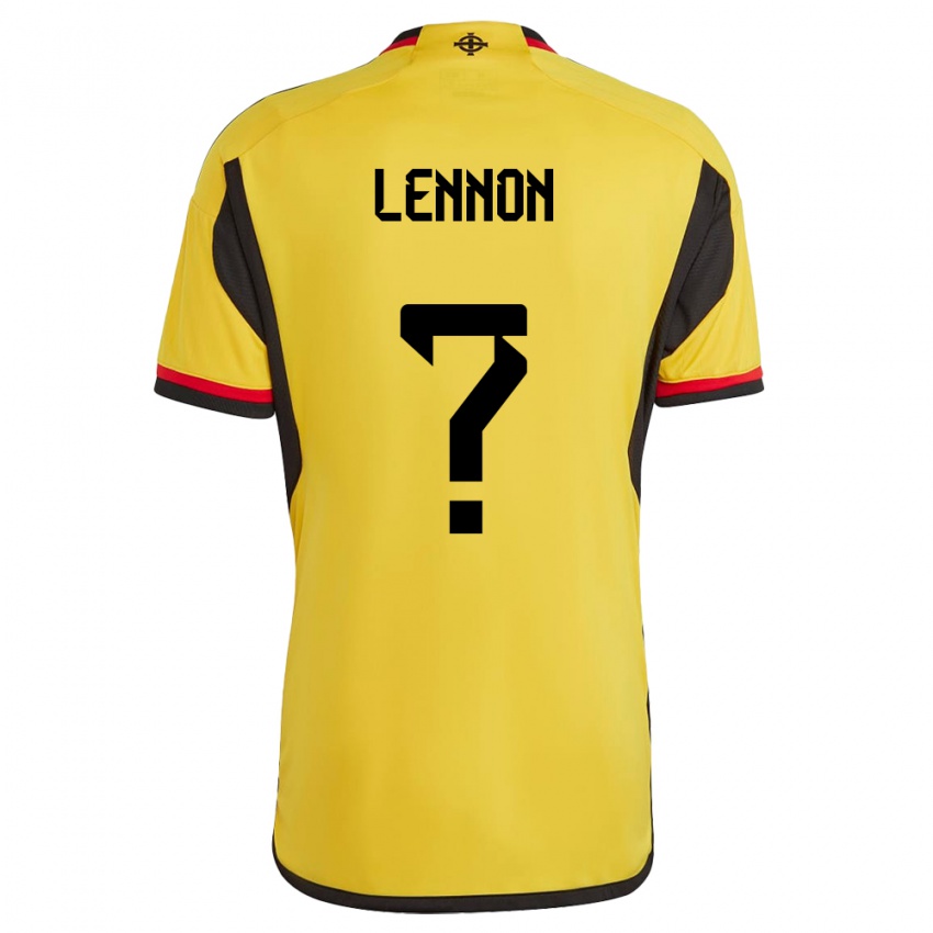 Herren Nordirland Gallagher Lennon #0 Weiß Auswärtstrikot Trikot 24-26 T-Shirt Schweiz