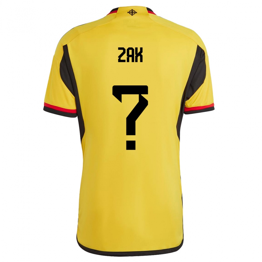 Herren Nordirland Zak Robinson #0 Weiß Auswärtstrikot Trikot 24-26 T-Shirt Schweiz