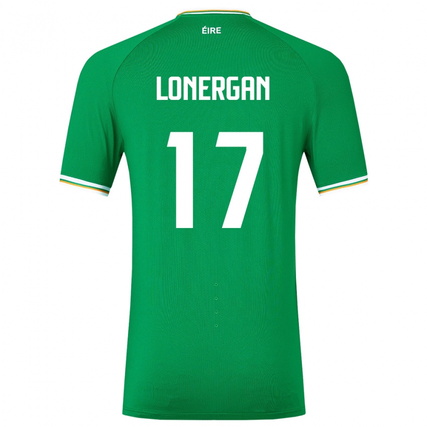 Damen Irische Tom Lonergan #17 Grün Heimtrikot Trikot 24-26 T-Shirt Schweiz