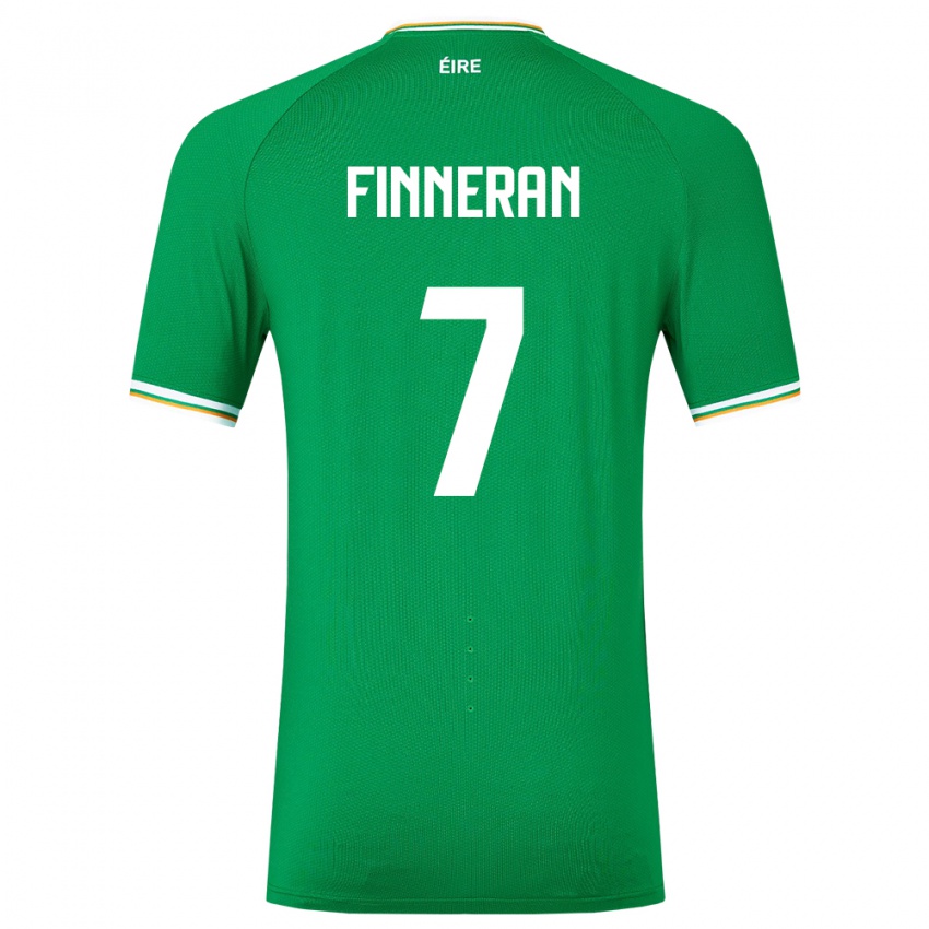 Damen Irische Rory Finneran #7 Grün Heimtrikot Trikot 24-26 T-Shirt Schweiz