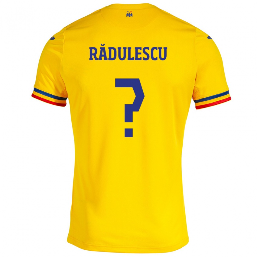 Damen Rumänische Mihnea Rădulescu #0 Gelb Heimtrikot Trikot 24-26 T-Shirt Schweiz