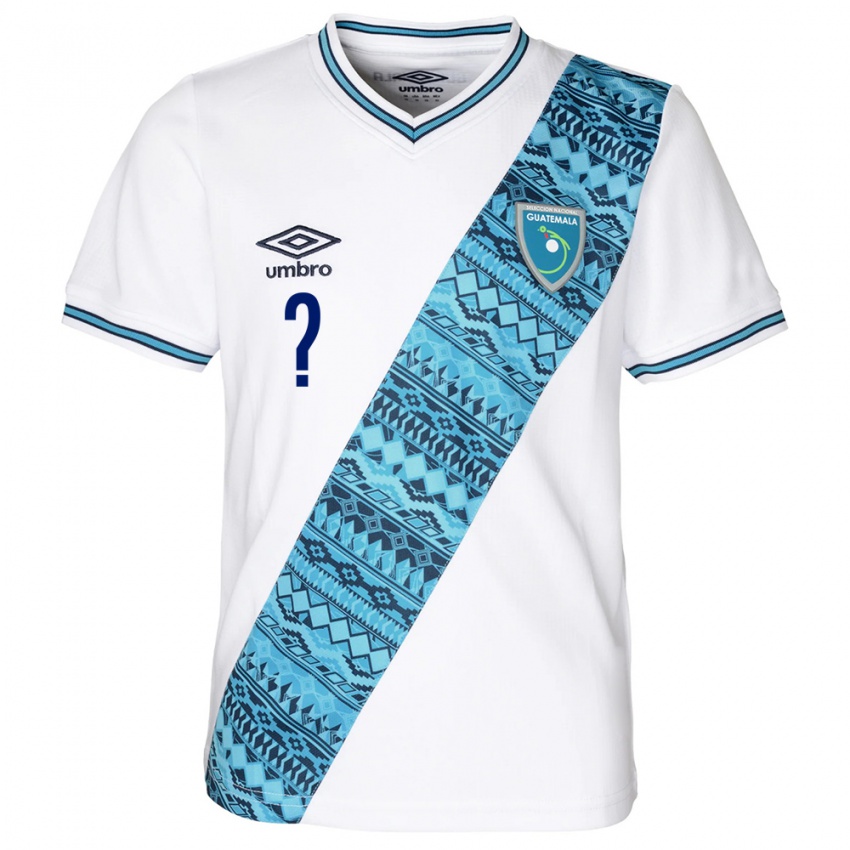 Damen Guatemala Ihren Namen #0 Weiß Heimtrikot Trikot 24-26 T-Shirt Schweiz