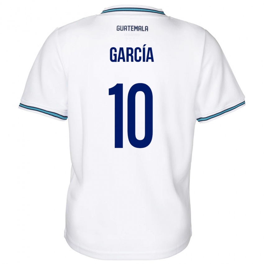 Damen Guatemala Gabriel García #10 Weiß Heimtrikot Trikot 24-26 T-Shirt Schweiz