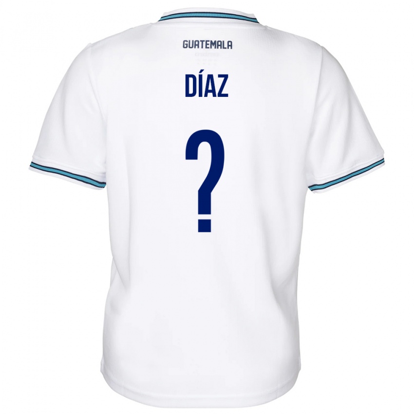 Damen Guatemala Hendryck Díaz #0 Weiß Heimtrikot Trikot 24-26 T-Shirt Schweiz