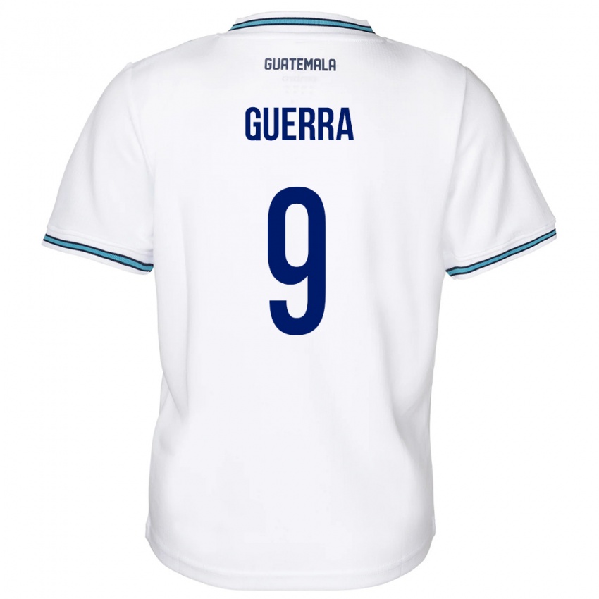 Damen Guatemala Oseas Guerra #9 Weiß Heimtrikot Trikot 24-26 T-Shirt Schweiz