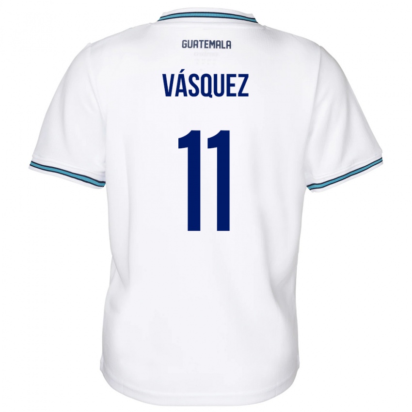Damen Guatemala Gabino Vásquez #11 Weiß Heimtrikot Trikot 24-26 T-Shirt Schweiz