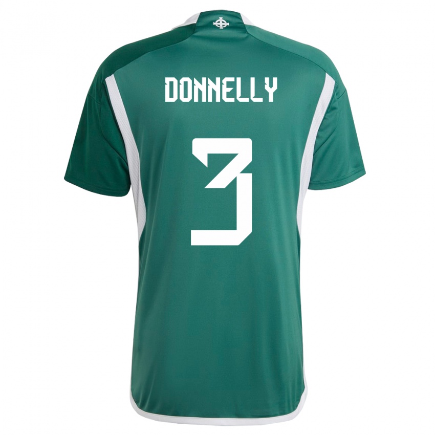 Damen Nordirland Aaron Donnelly #3 Grün Heimtrikot Trikot 24-26 T-Shirt Schweiz