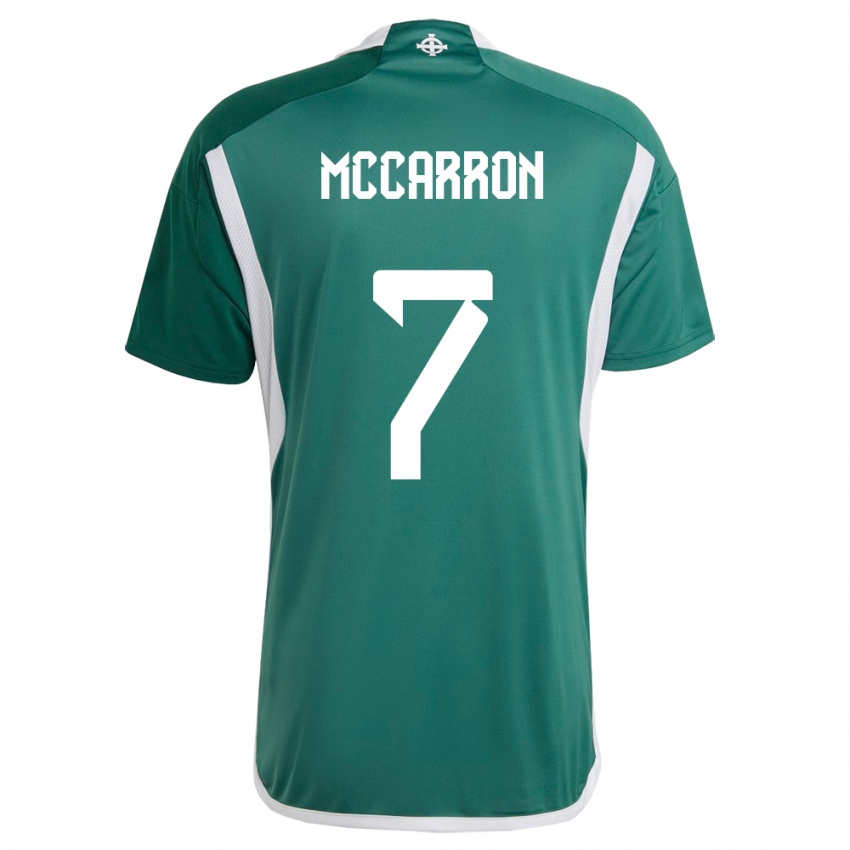 Damen Nordirland Chloe Mccarron #7 Grün Heimtrikot Trikot 24-26 T-Shirt Schweiz