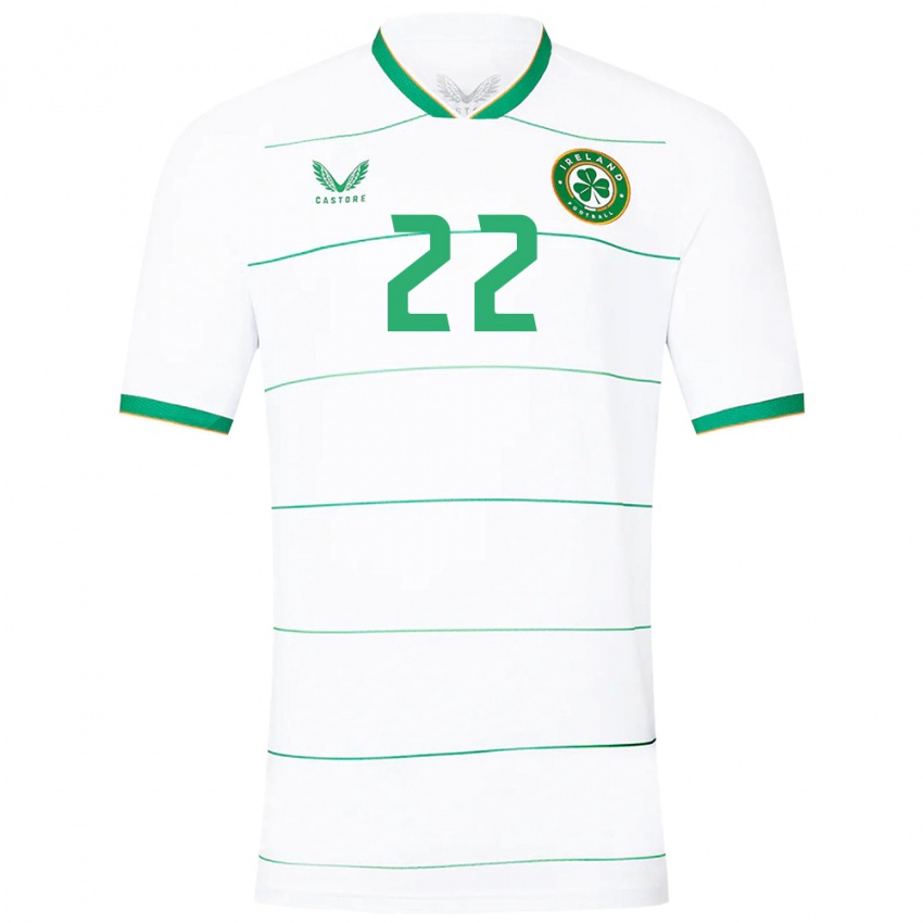 Damen Irische Connor O'riordan #22 Weiß Auswärtstrikot Trikot 24-26 T-Shirt Schweiz