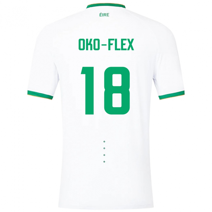 Damen Irische Armstrong Oko-Flex #18 Weiß Auswärtstrikot Trikot 24-26 T-Shirt Schweiz