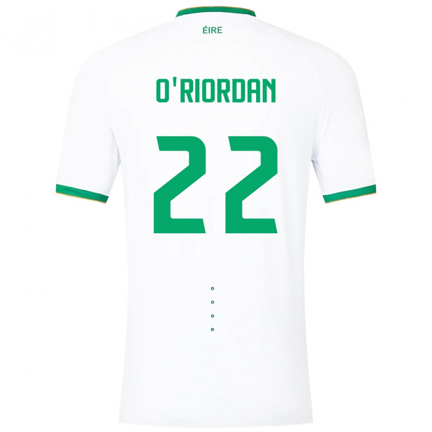 Damen Irische Connor O'riordan #22 Weiß Auswärtstrikot Trikot 24-26 T-Shirt Schweiz