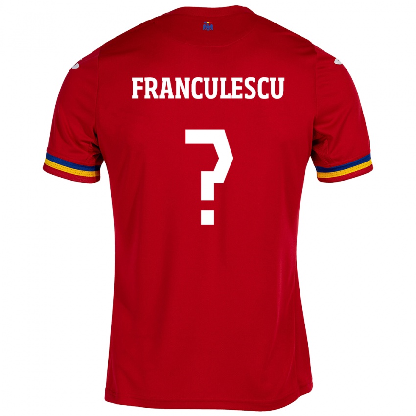 Damen Rumänische Adrian Frânculescu #0 Rot Auswärtstrikot Trikot 24-26 T-Shirt Schweiz