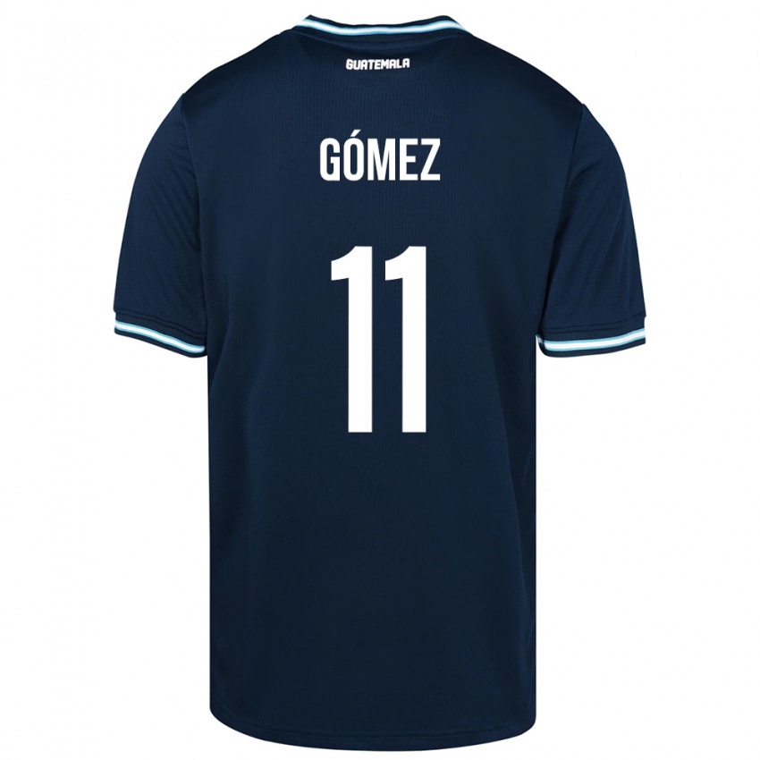 Damen Guatemala Savianna Gómez #11 Blau Auswärtstrikot Trikot 24-26 T-Shirt Schweiz