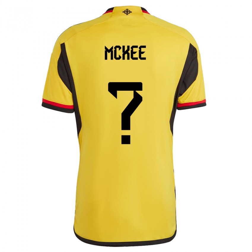 Damen Nordirland Chris Mckee #0 Weiß Auswärtstrikot Trikot 24-26 T-Shirt Schweiz