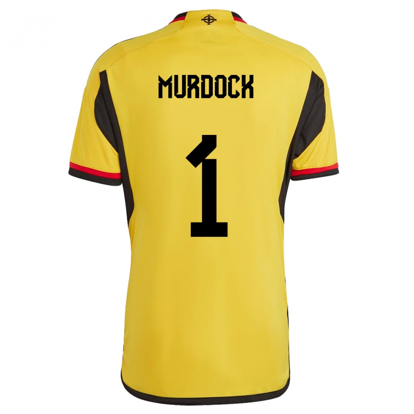 Damen Nordirland Will Murdock #1 Weiß Auswärtstrikot Trikot 24-26 T-Shirt Schweiz