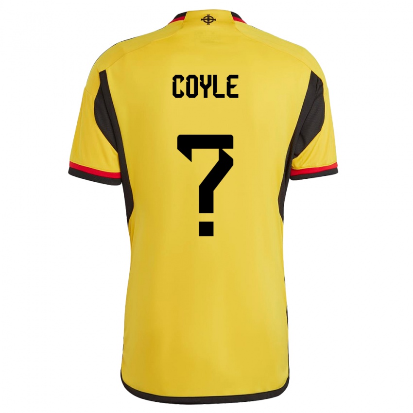 Damen Nordirland Christian Coyle #0 Weiß Auswärtstrikot Trikot 24-26 T-Shirt Schweiz