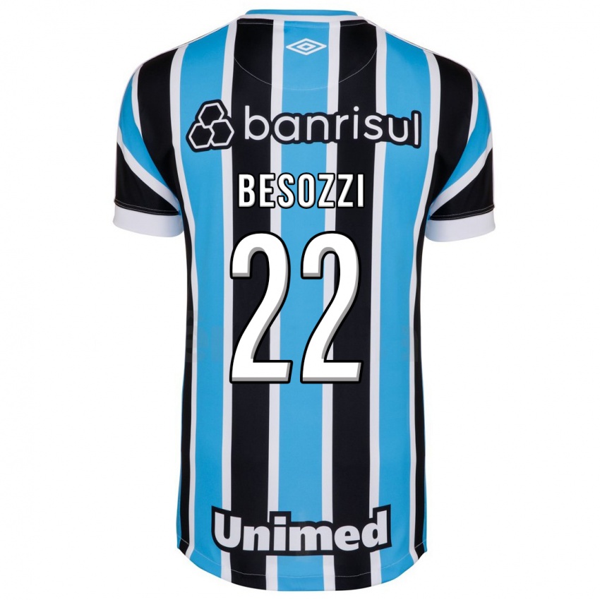 Kinder Lucas Besozzi #22 Blau Heimtrikot Trikot 2023/24 T-Shirt Schweiz