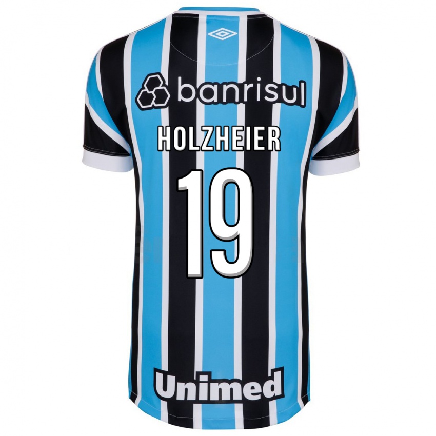 Kinder Agostina Holzheier #19 Blau Heimtrikot Trikot 2023/24 T-Shirt Schweiz