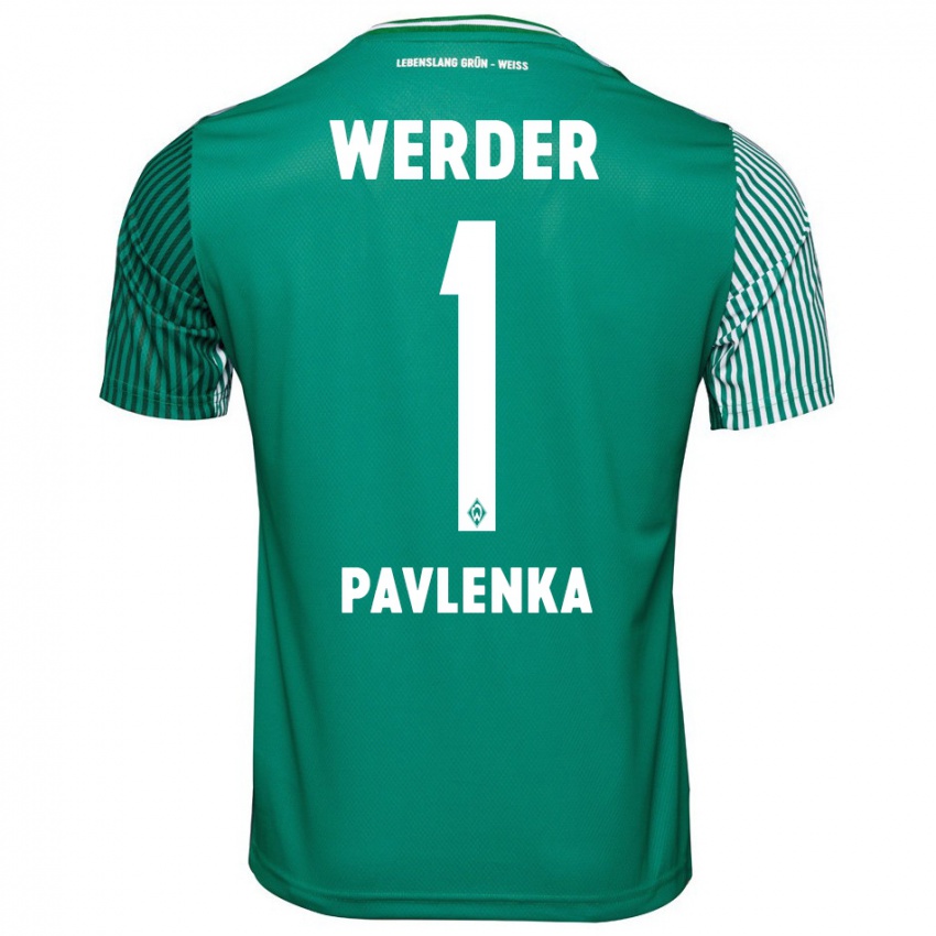 Kinder Jiri Pavlenka #1 Grün Heimtrikot Trikot 2023/24 T-Shirt Schweiz