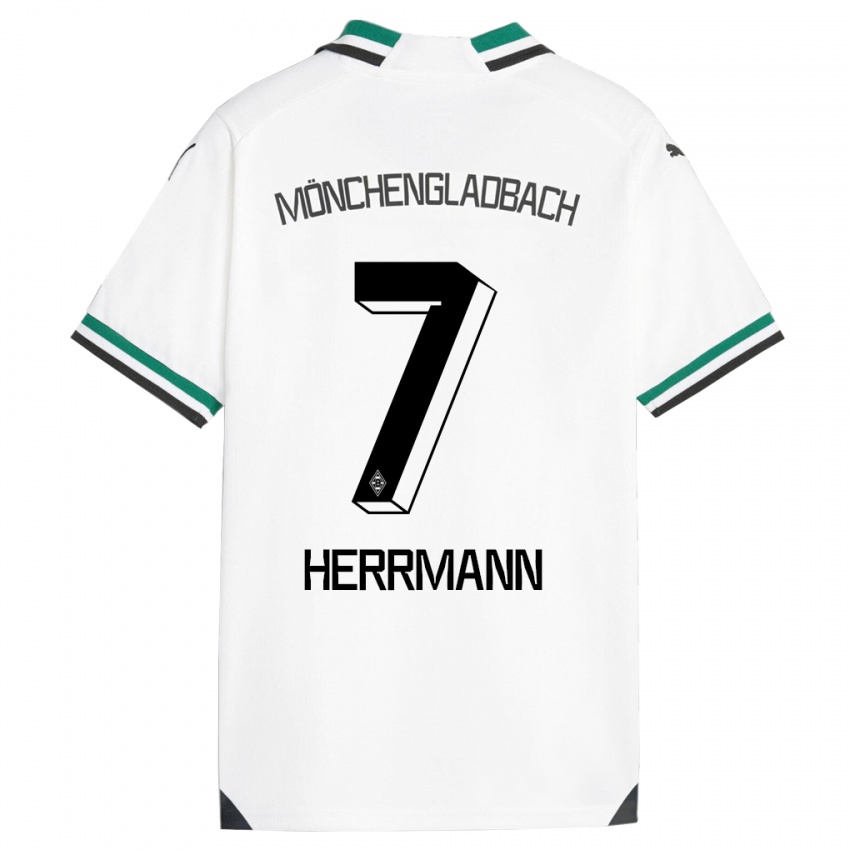 Kinder Patrick Herrmann #7 Weiß Grün Heimtrikot Trikot 2023/24 T-Shirt Schweiz