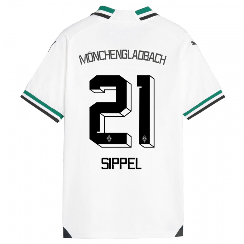 Kinder Tobias Sippel #21 Weiß Grün Heimtrikot Trikot 2023/24 T-Shirt Schweiz