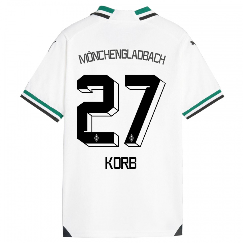 Kinder Julian Korb #27 Weiß Grün Heimtrikot Trikot 2023/24 T-Shirt Schweiz
