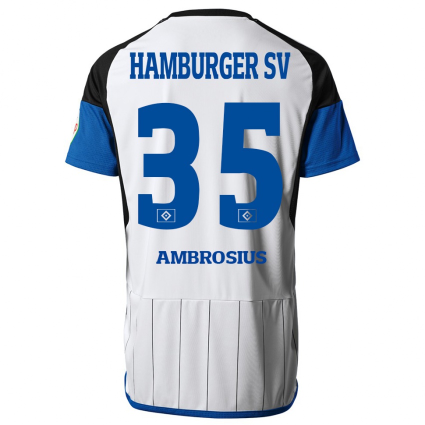 Kinder Stephan Ambrosius #35 Weiß Heimtrikot Trikot 2023/24 T-Shirt Schweiz