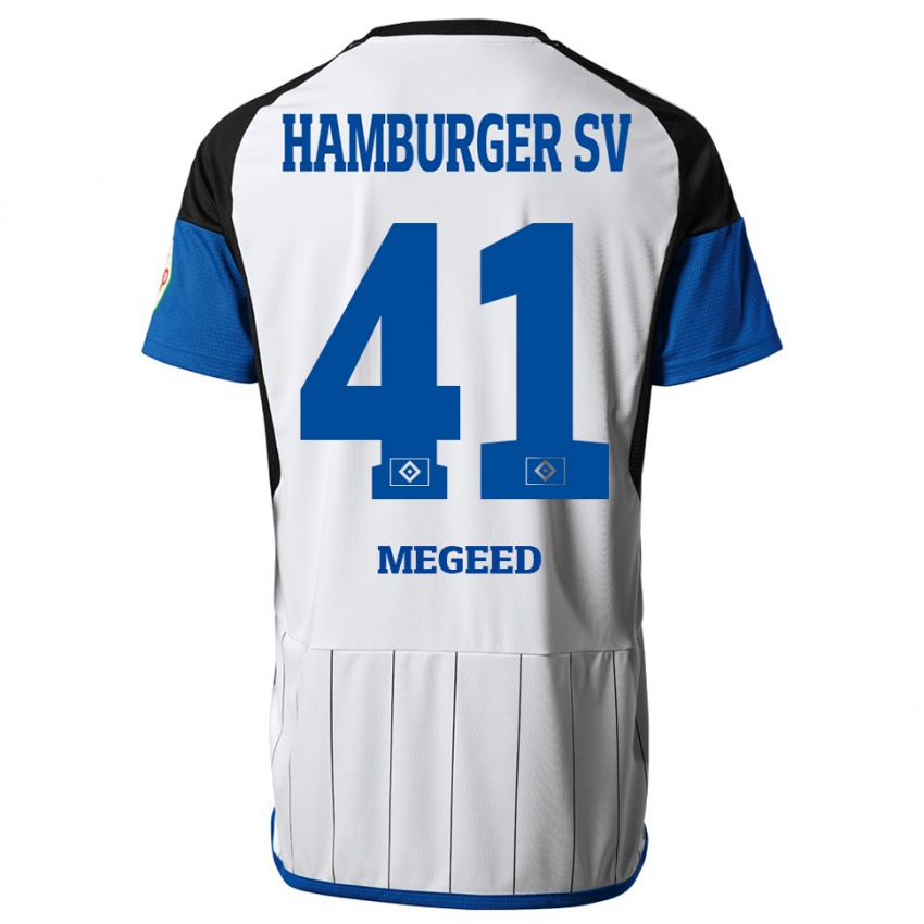 Kinder Omar Megeed #41 Weiß Heimtrikot Trikot 2023/24 T-Shirt Schweiz