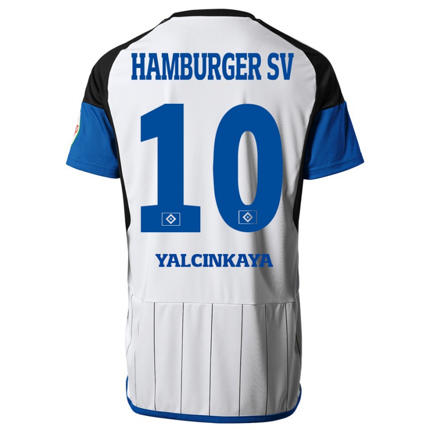 Kinder Bilal Yalcinkaya #10 Weiß Heimtrikot Trikot 2023/24 T-Shirt Schweiz