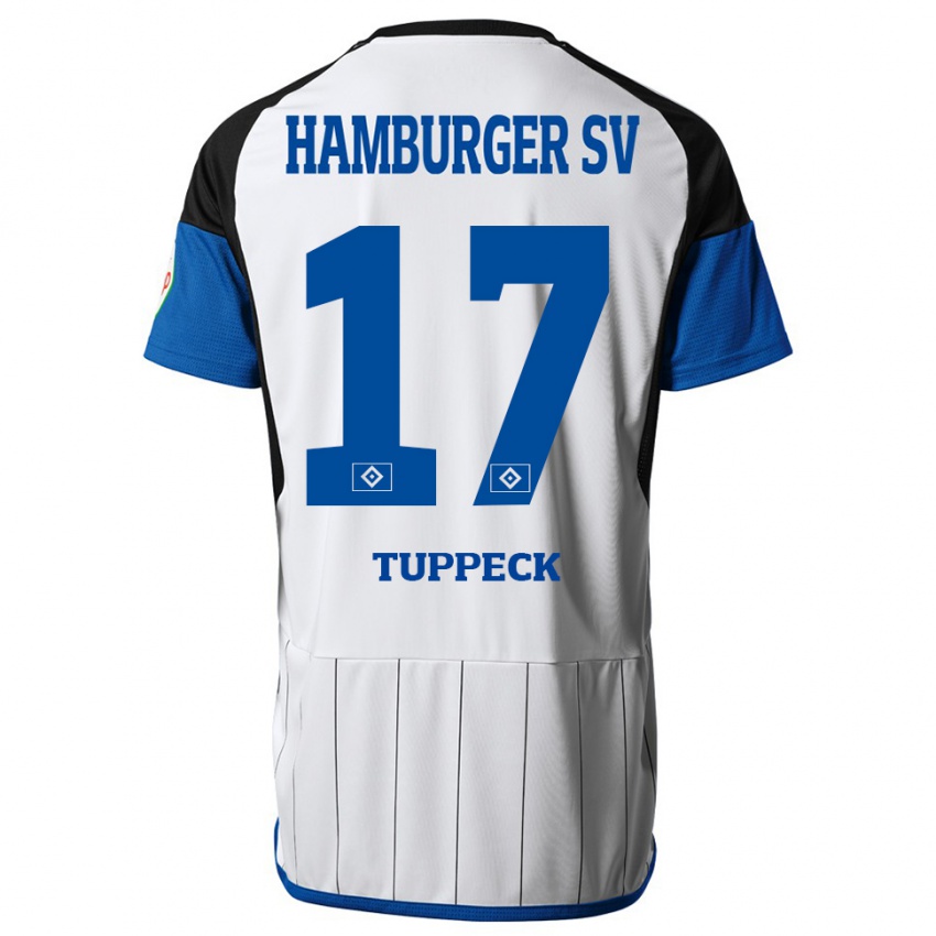 Kinder Niklas Tuppeck #17 Weiß Heimtrikot Trikot 2023/24 T-Shirt Schweiz