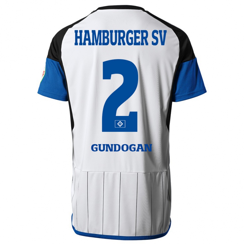 Kinder Haci Gündogan #2 Weiß Heimtrikot Trikot 2023/24 T-Shirt Schweiz