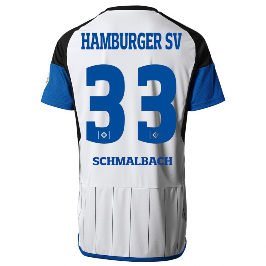 Kinder Sebastian Schmalbach #33 Weiß Heimtrikot Trikot 2023/24 T-Shirt Schweiz