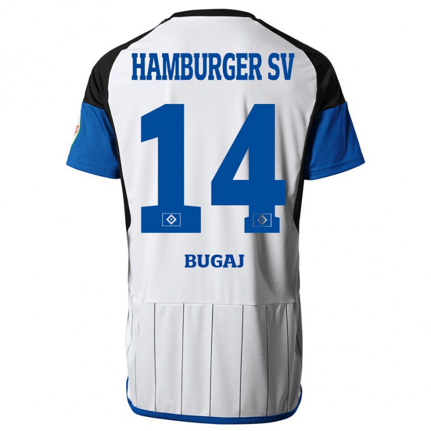 Kinder Jan-Luca Bugaj #14 Weiß Heimtrikot Trikot 2023/24 T-Shirt Schweiz