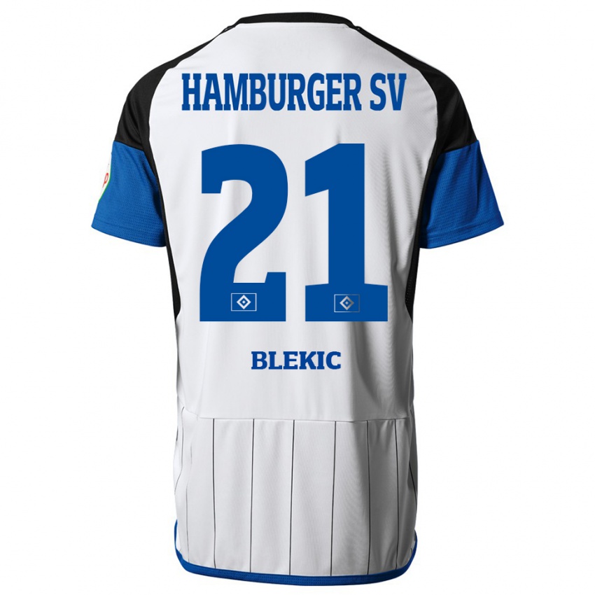 Kinder Romeo Blekic #21 Weiß Heimtrikot Trikot 2023/24 T-Shirt Schweiz