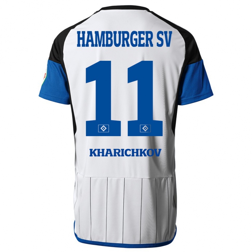 Kinder Valentyn Kharichkov #11 Weiß Heimtrikot Trikot 2023/24 T-Shirt Schweiz