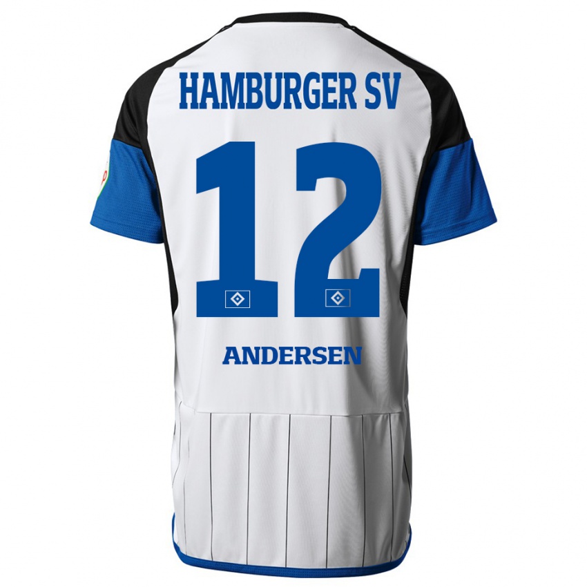 Kinder Patrick Andersen #12 Weiß Heimtrikot Trikot 2023/24 T-Shirt Schweiz