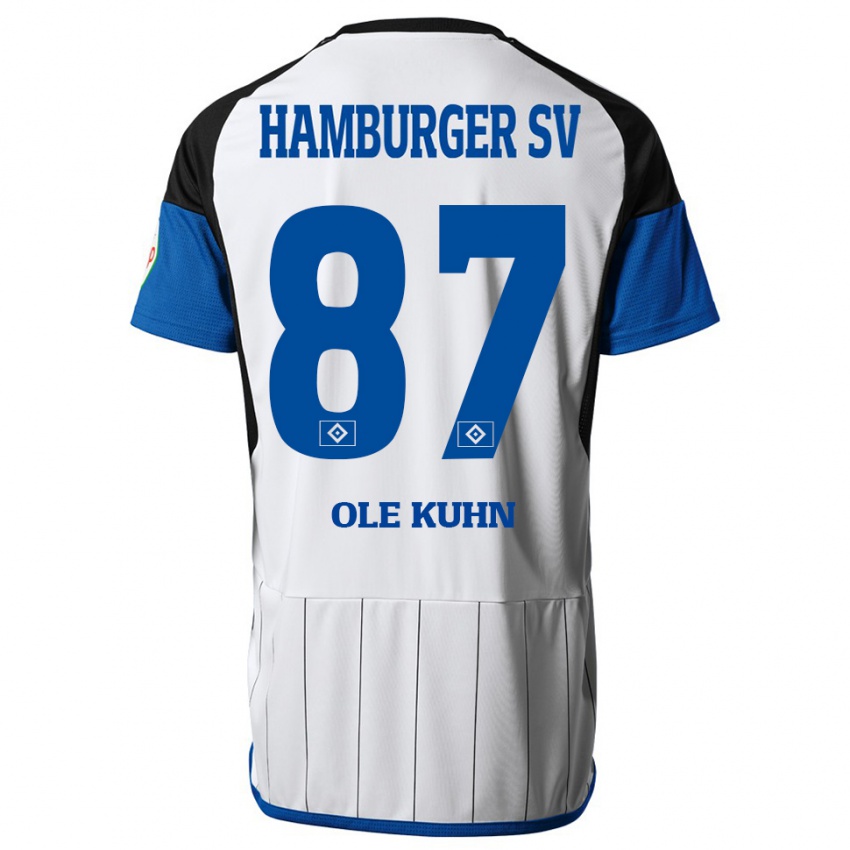 Kinder Niklas Ole Kühn #87 Weiß Heimtrikot Trikot 2023/24 T-Shirt Schweiz