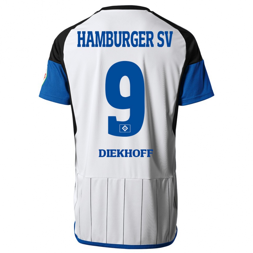 Kinder Henrike Diekhoff #9 Weiß Heimtrikot Trikot 2023/24 T-Shirt Schweiz