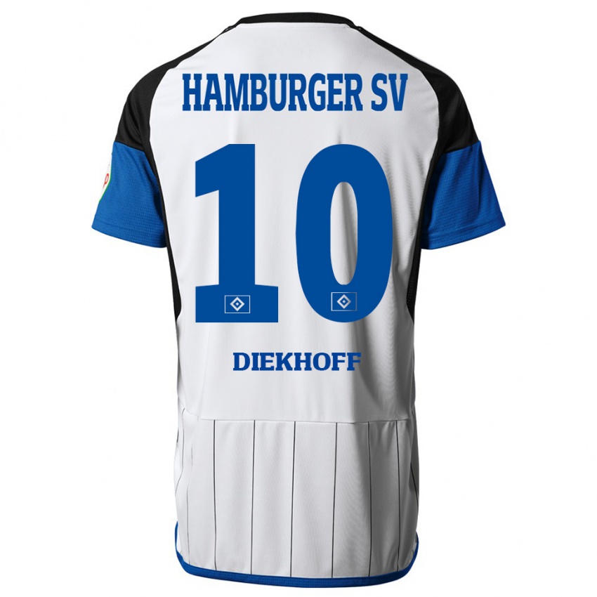 Kinder Hannah Diekhoff #10 Weiß Heimtrikot Trikot 2023/24 T-Shirt Schweiz