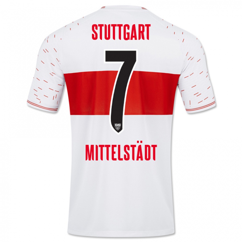 Kinder Maximilian Mittelstädt #7 Weiß Heimtrikot Trikot 2023/24 T-Shirt Schweiz