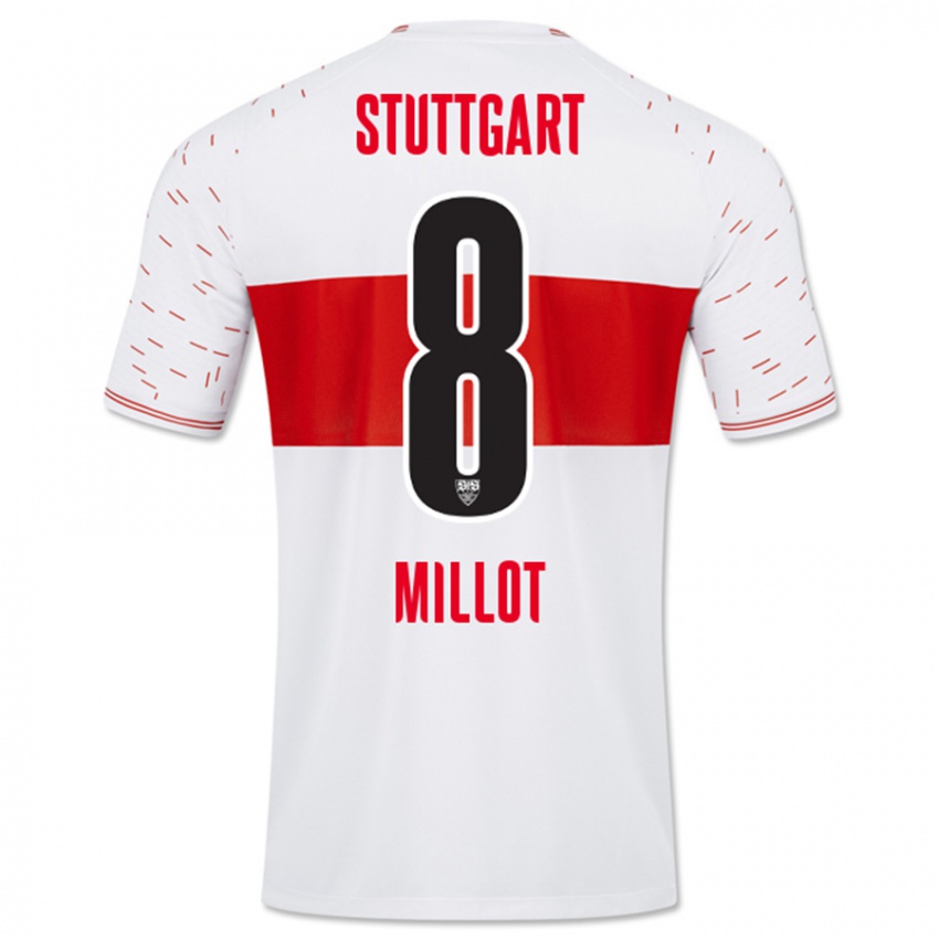 Kinder Enzo Millot #8 Weiß Heimtrikot Trikot 2023/24 T-Shirt Schweiz