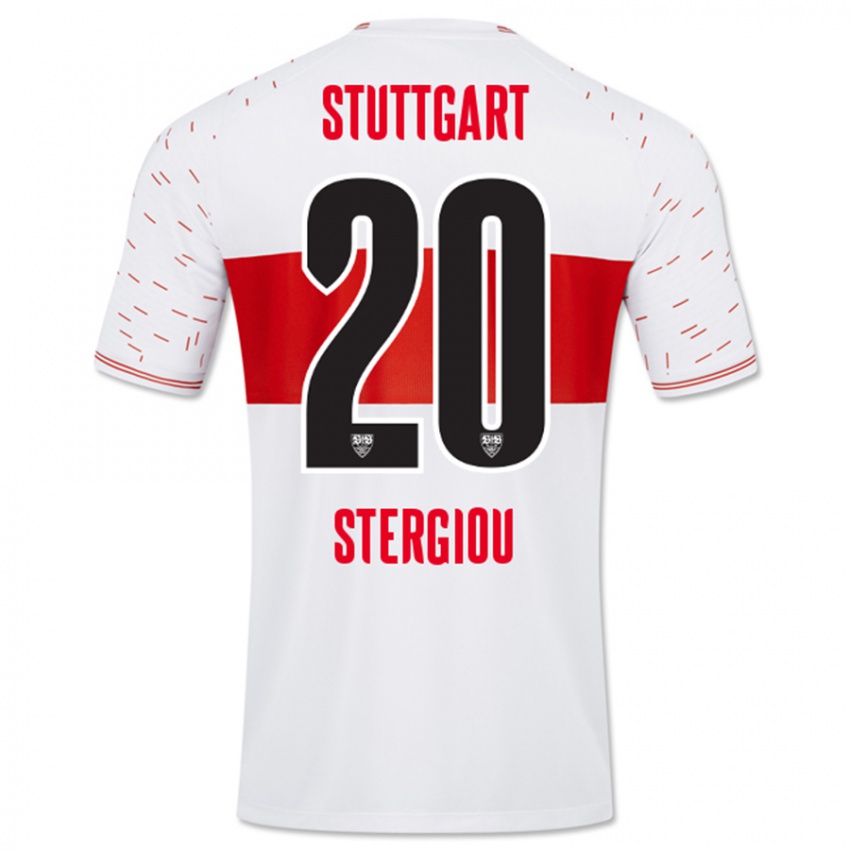 Kinder Leonidas Stergiou #20 Weiß Heimtrikot Trikot 2023/24 T-Shirt Schweiz