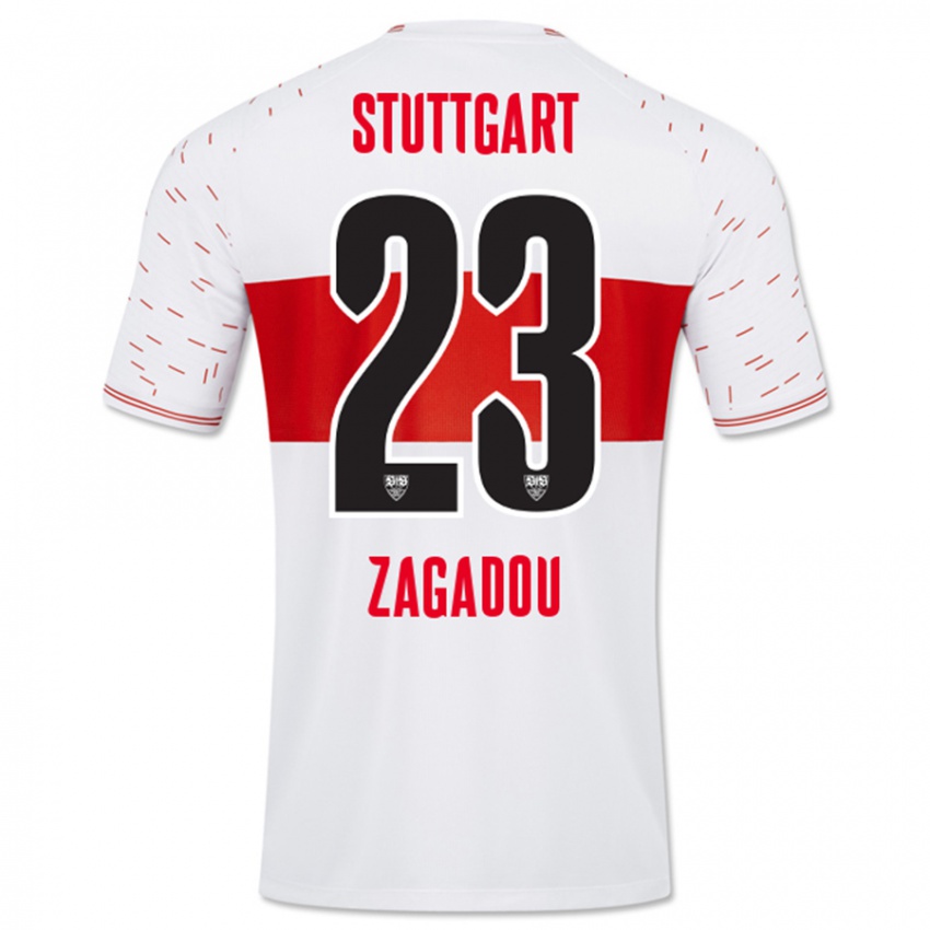 Kinder Dan-Axel Zagadou #23 Weiß Heimtrikot Trikot 2023/24 T-Shirt Schweiz