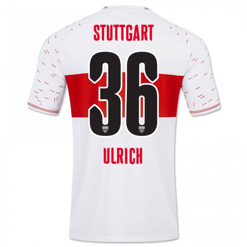 Kinder Laurin Ulrich #36 Weiß Heimtrikot Trikot 2023/24 T-Shirt Schweiz