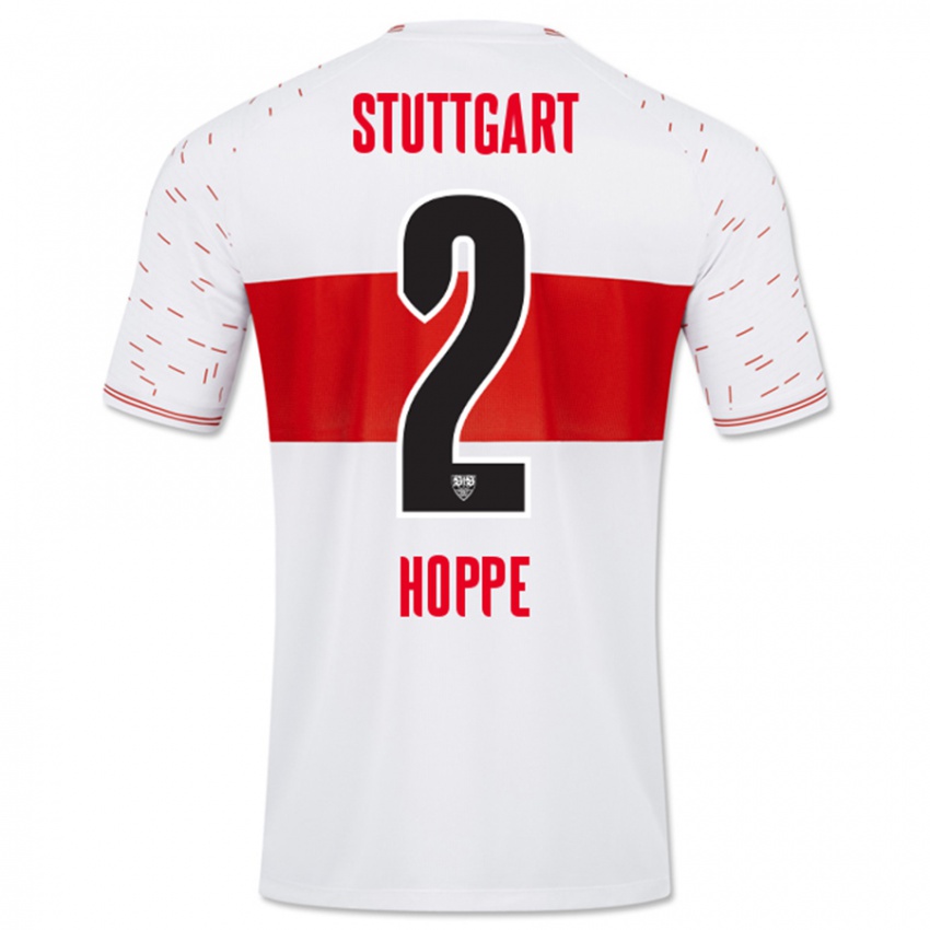 Kinder Mattis Hoppe #2 Weiß Heimtrikot Trikot 2023/24 T-Shirt Schweiz