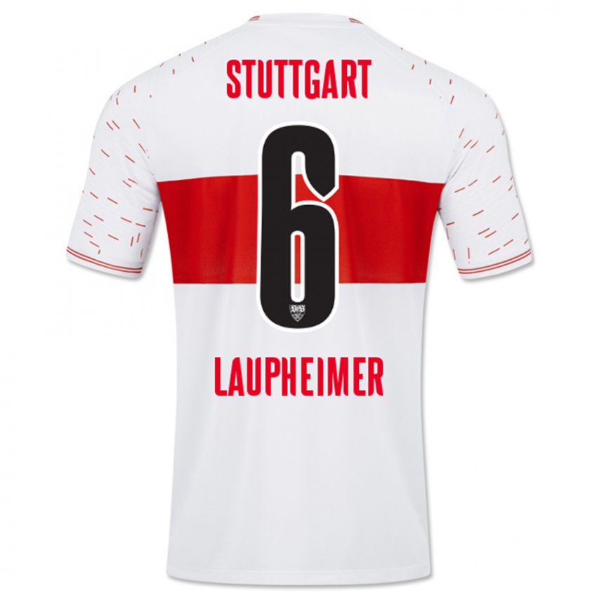 Kinder Lukas Laupheimer #6 Weiß Heimtrikot Trikot 2023/24 T-Shirt Schweiz