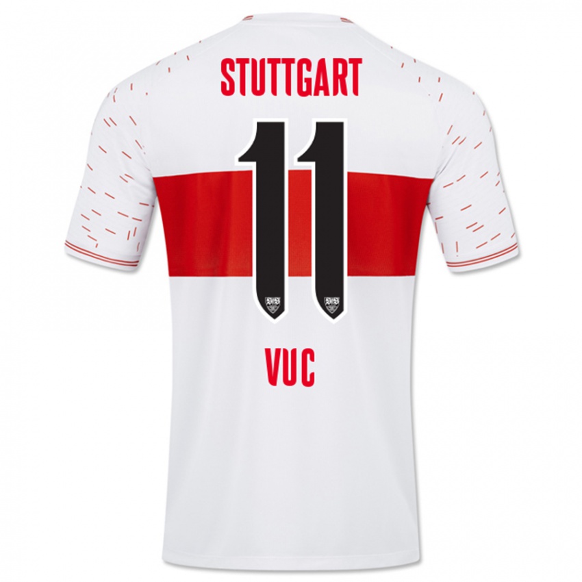 Kinder Patrick Vuc #11 Weiß Heimtrikot Trikot 2023/24 T-Shirt Schweiz