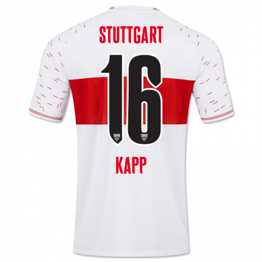 Kinder Patrick Kapp #16 Weiß Heimtrikot Trikot 2023/24 T-Shirt Schweiz