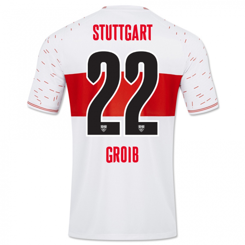 Kinder Alexander Groiß #22 Weiß Heimtrikot Trikot 2023/24 T-Shirt Schweiz