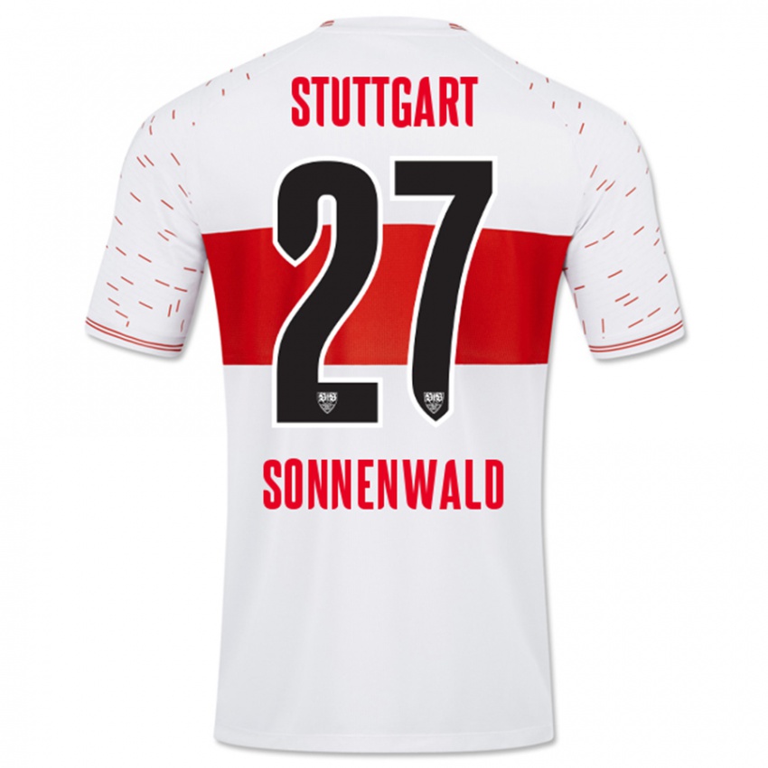 Kinder Lukas Sonnenwald #27 Weiß Heimtrikot Trikot 2023/24 T-Shirt Schweiz